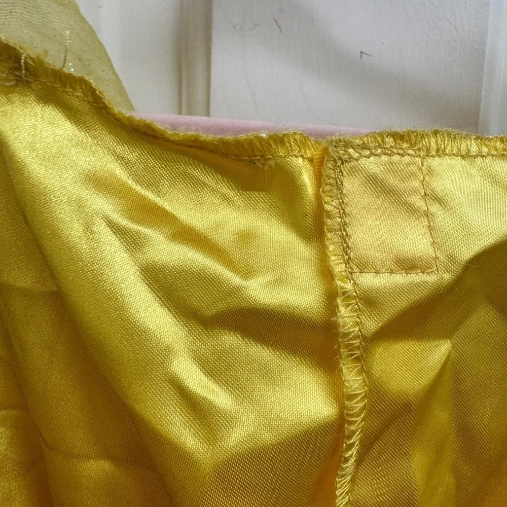 Disney Girls 4 - 6 Belle Beauty & the Beast Golden Princess Dress Up Costume